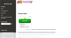 Desktop Screenshot of my-fortune-teller.com