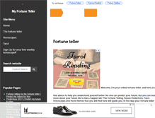 Tablet Screenshot of my-fortune-teller.com